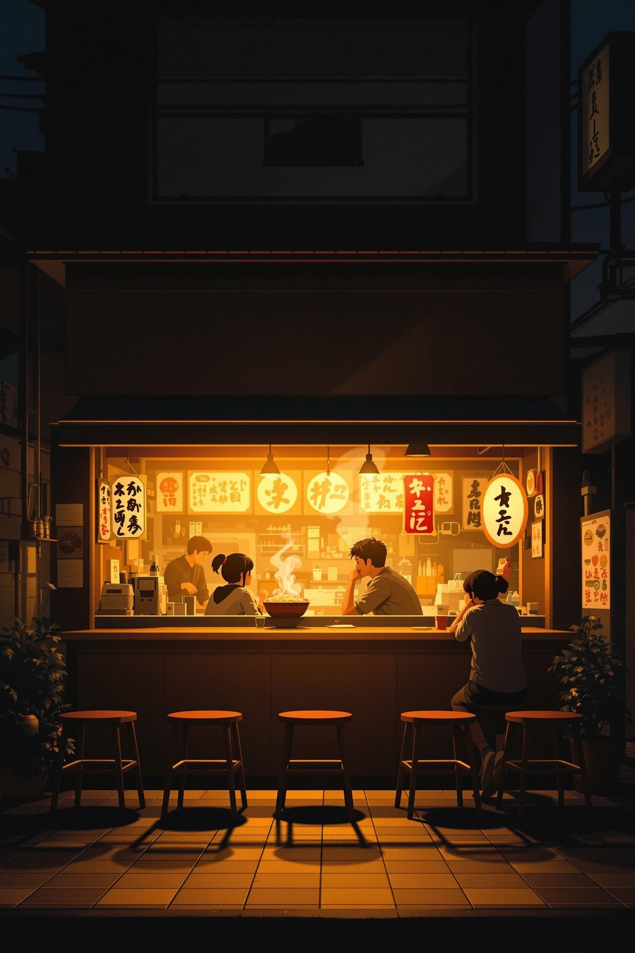 4虎影院高分佳作电影《深夜食堂》高清海报，治愈系温情电影